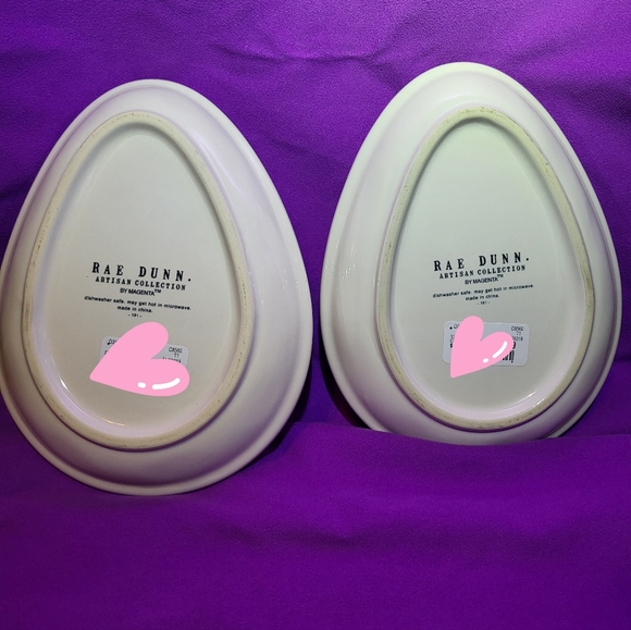 Rae Dunn Oval Easter Plates - Picture 1 of 2